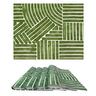 MRECT-VERDEATE: Mantel individual tela verde atelier (set de 4)