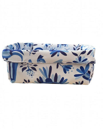 Canasta rectangular mexicano azul