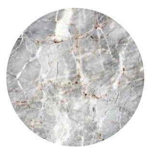 MR-MGRIS: Mantel individual redondo PVC Mármol gris