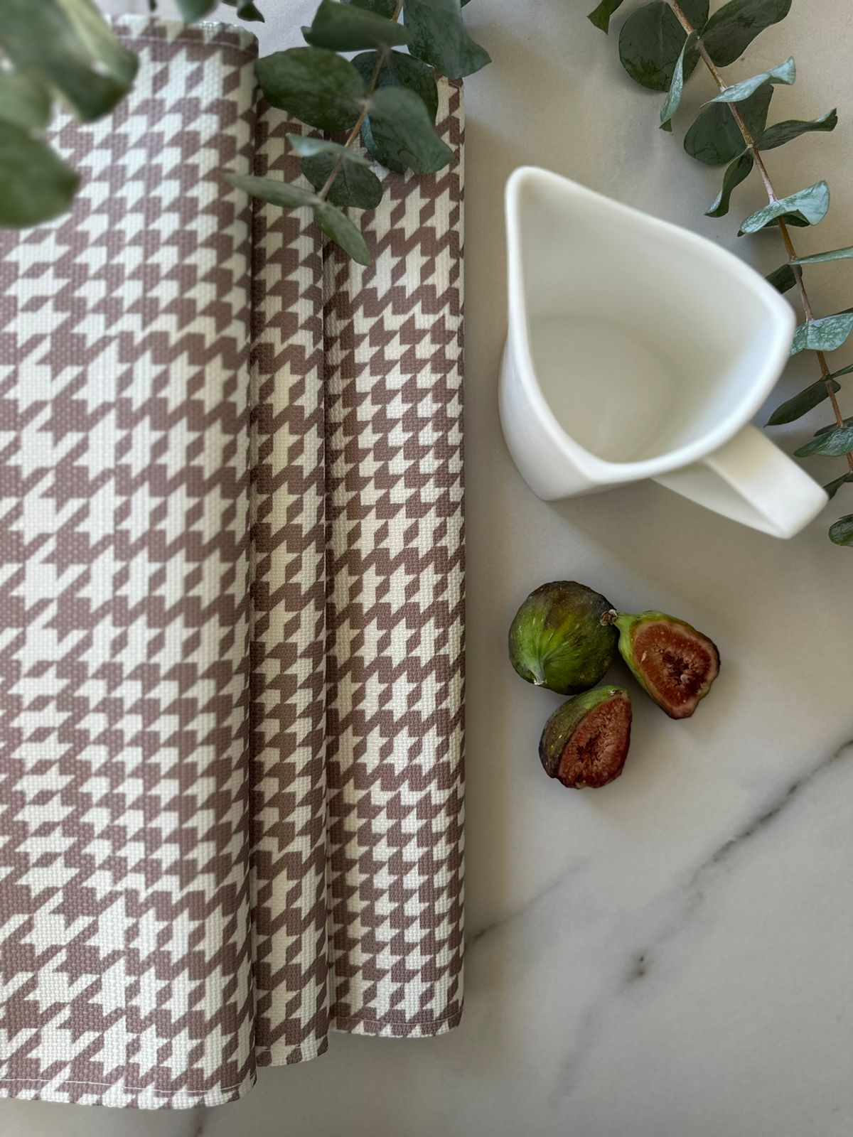 MRECT-DISBEIGE: Mantel individual tela diseño beige (set de 4)