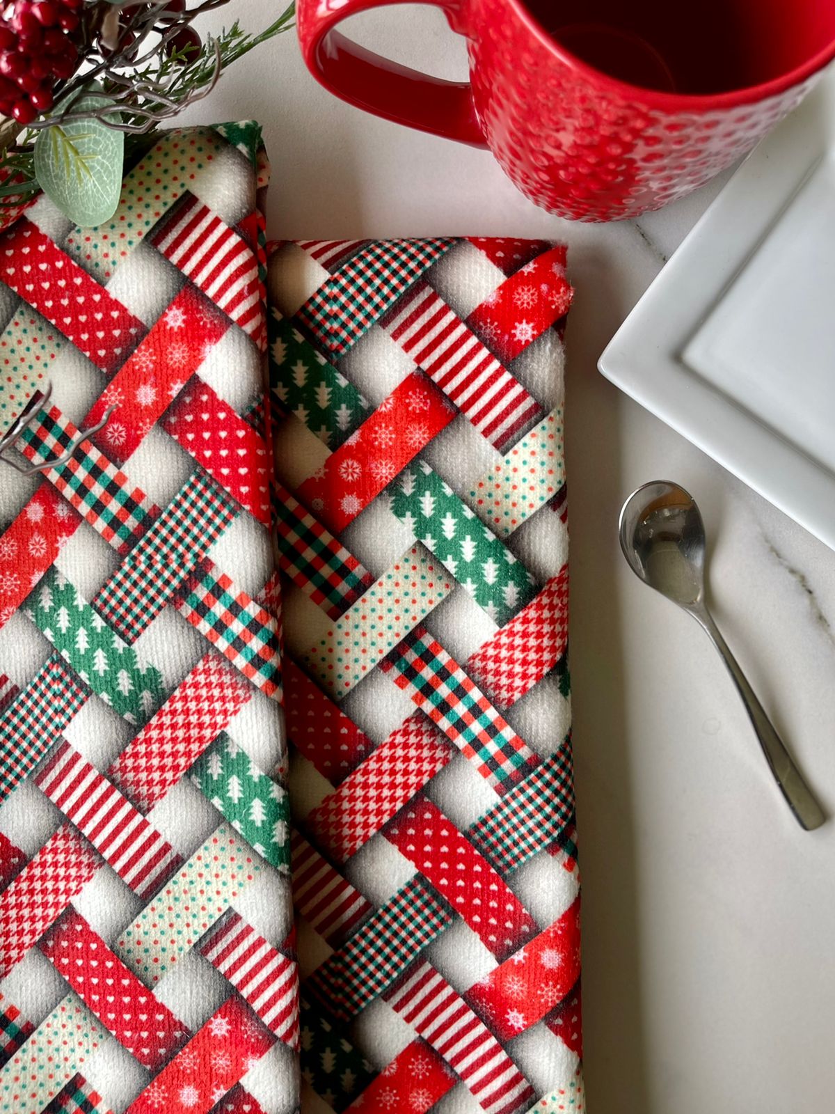 2TCN-NAV Toalla de cocina navidad (set de 2)