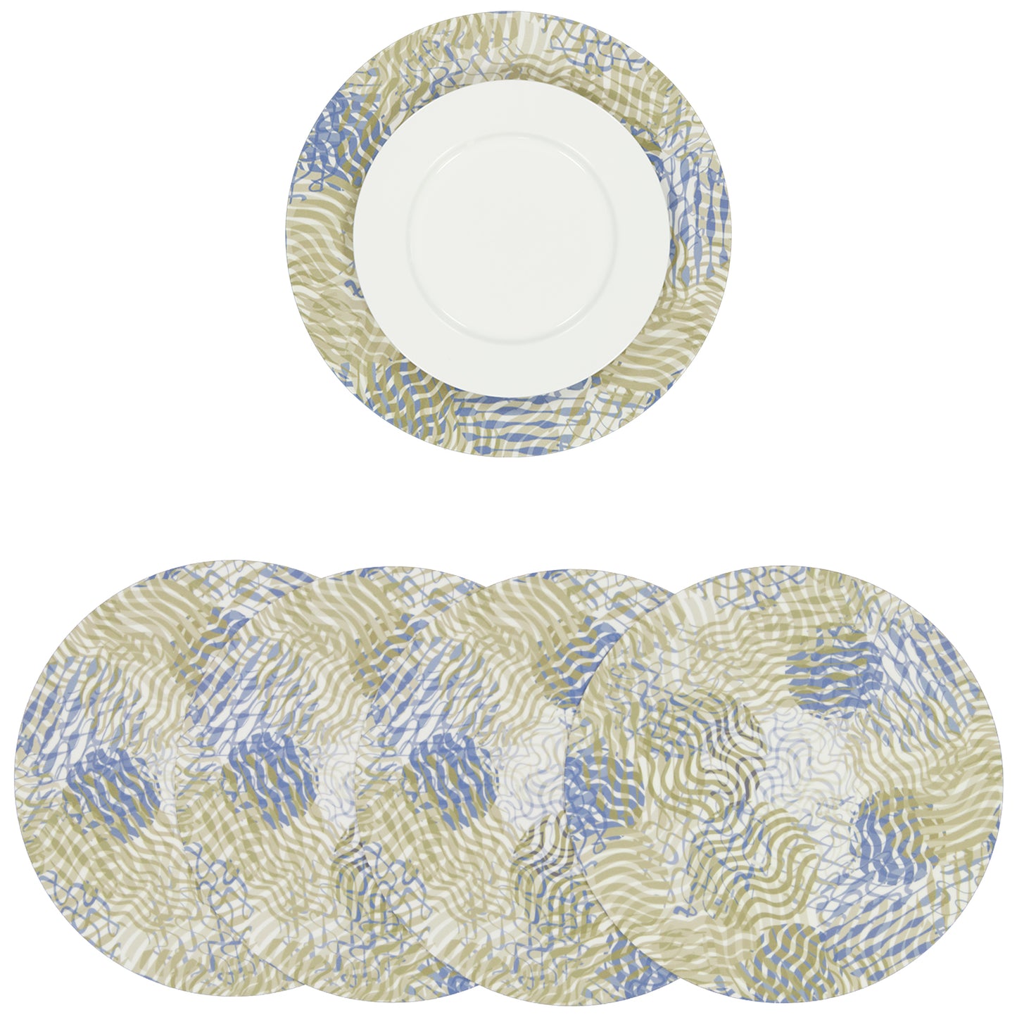 MR-MODOYAMantel individual redondo PVC Curvas