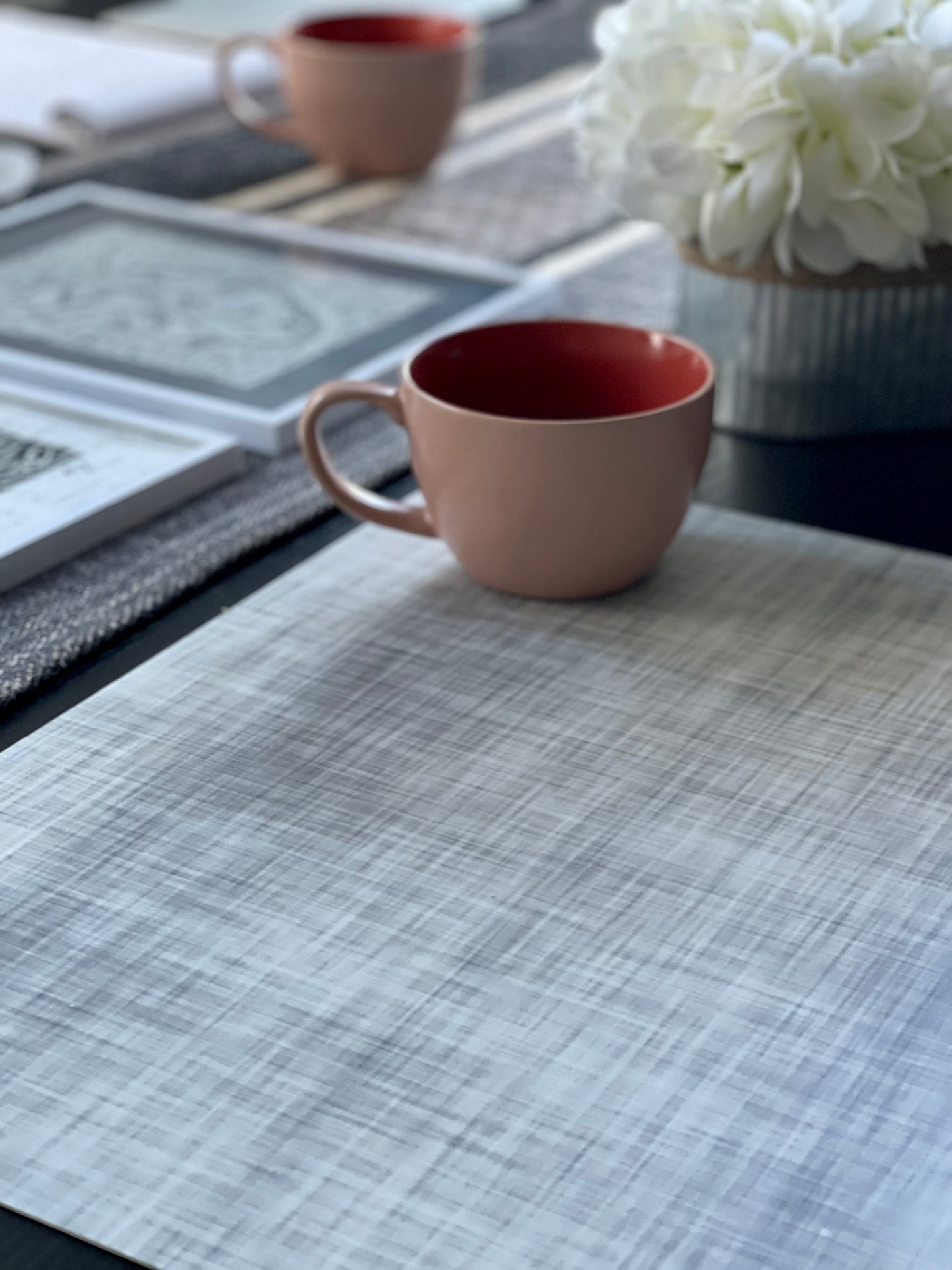 MREC-DEGRA: Mantel individual rectangular PVC Degradado gris