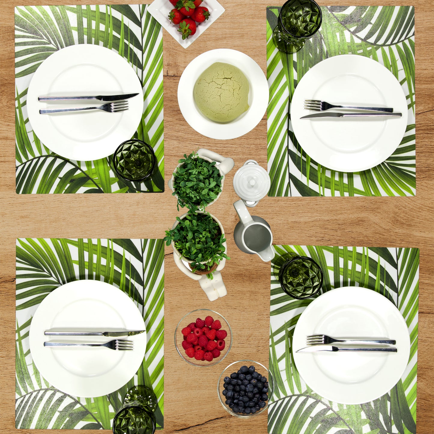 MREC-PAL: Mantel individual rectangular PVC Palmas centro