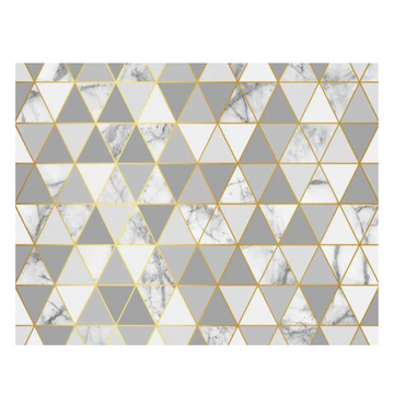 MREC-GEOGRIS : Mantel individual rectangular PVC Geométrico gris