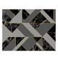 MREC-GEO Mantel Individual Rectangular PVC Geométrico negro