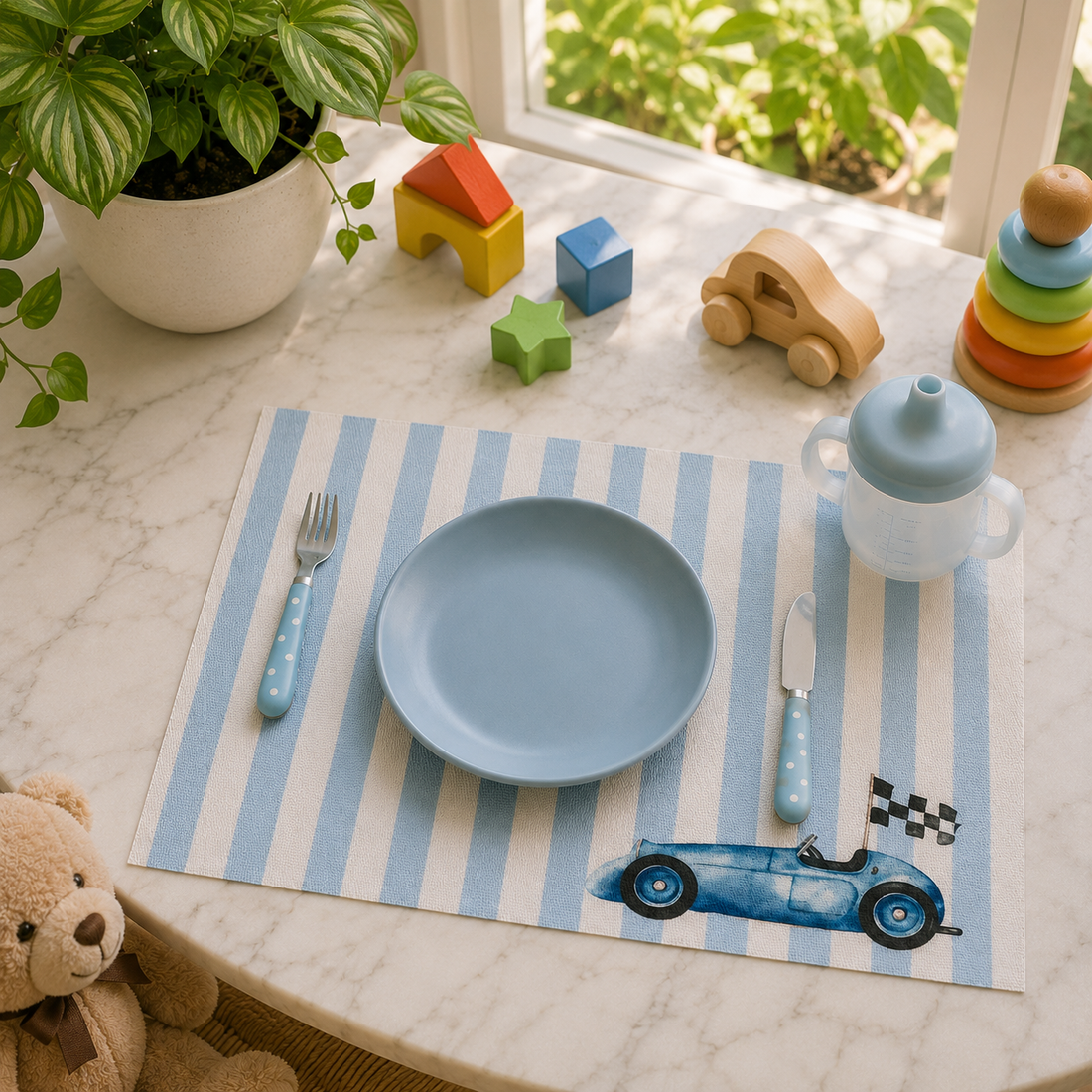 4IRECV-COCHE TEJIDO DE VINIL RECTANGULAR INFANTIL Coche