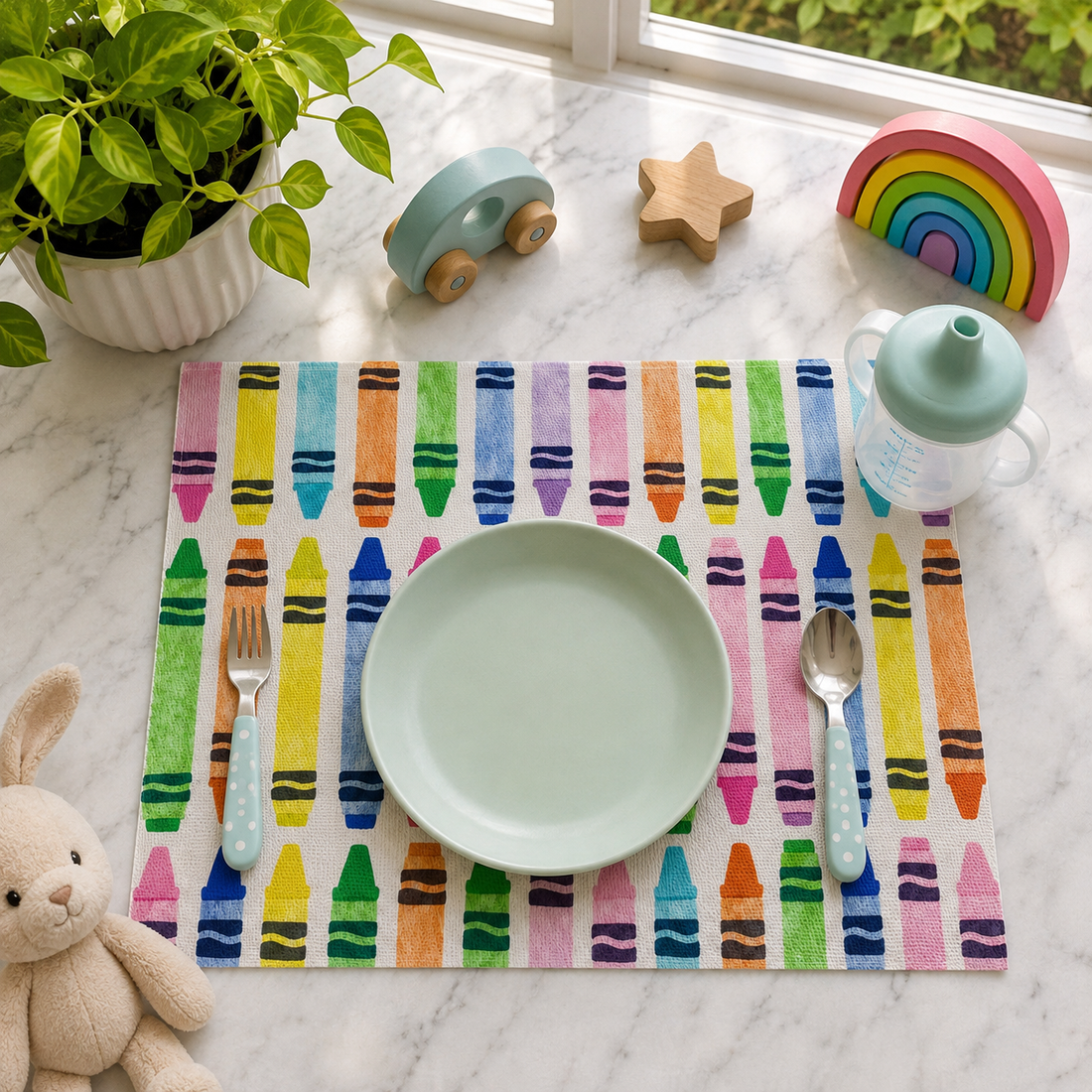 4IRECV-CRAYO TEJIDO DE VINIL RECTANGULAR INFANTIL Crayolas