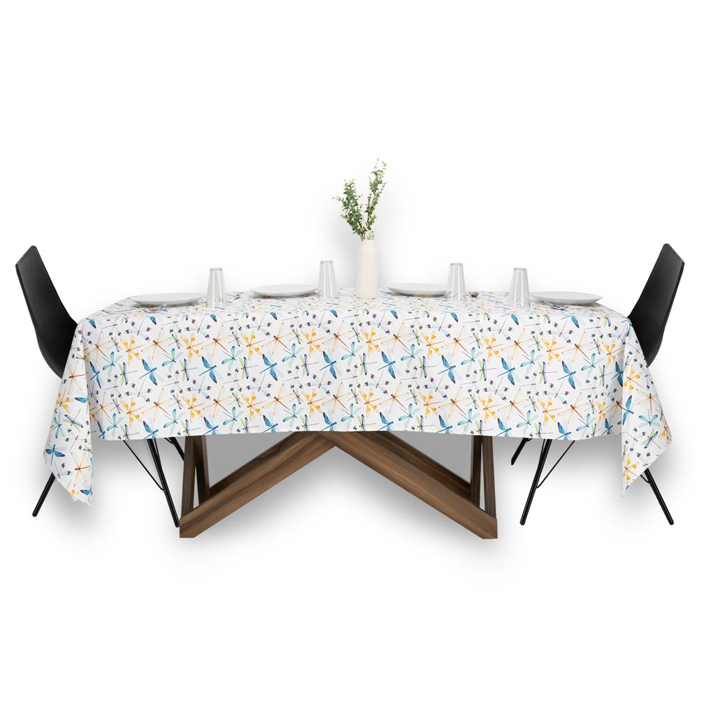 MRECEXT-LIBBLA : Mantel rectangular libelulas