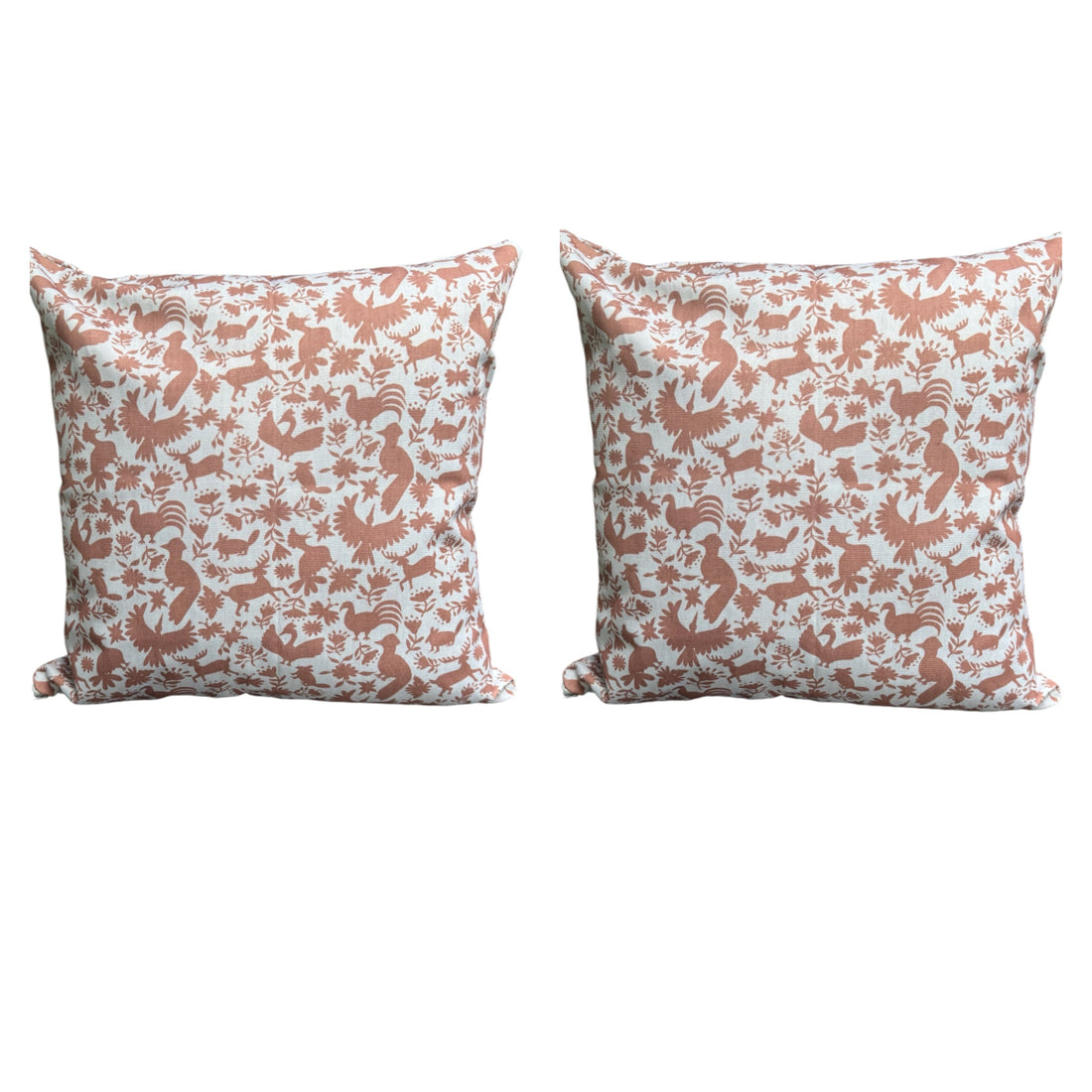 2FUNEXT-MEXTERR set de 2 fundas de cojín  para exterior diseño mexicano terracota