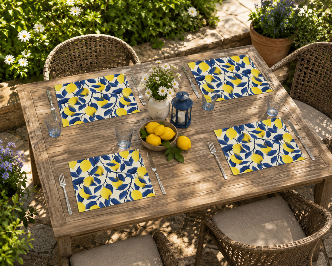 IRECV-LIM TEJIDO DE VINIL RECTANGULAR Limones