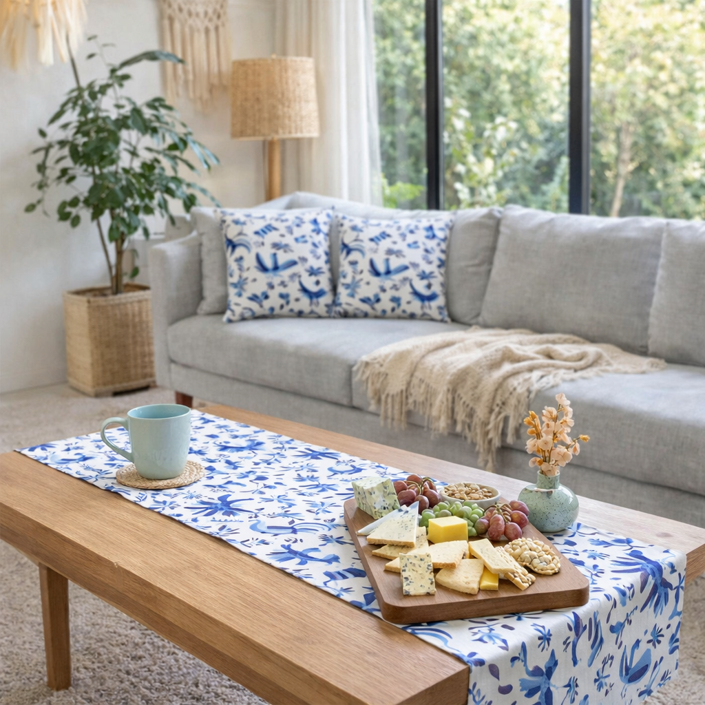 2FUNEXT-MEXA set de 2 fundas de cojín  para exterior diseño mexicano azul