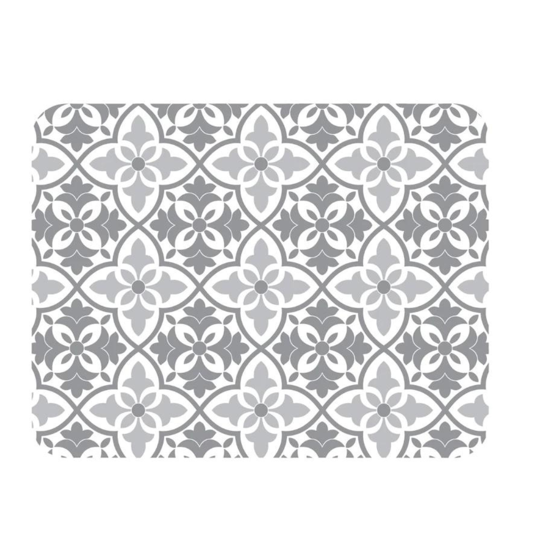 MREC-MOS: Mantel individual rectangular PVC Mosaico gris