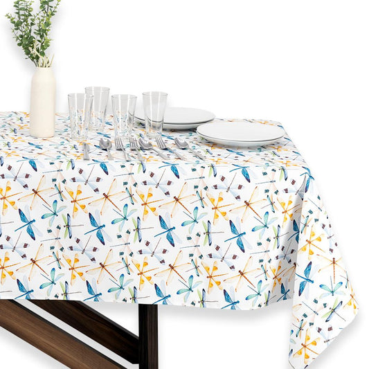 MRECEXT-LIBBLA : Mantel rectangular libelulas