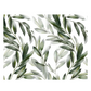 MREC-HOJAS: Mantel Individual rectangular PVC Hojas verdes