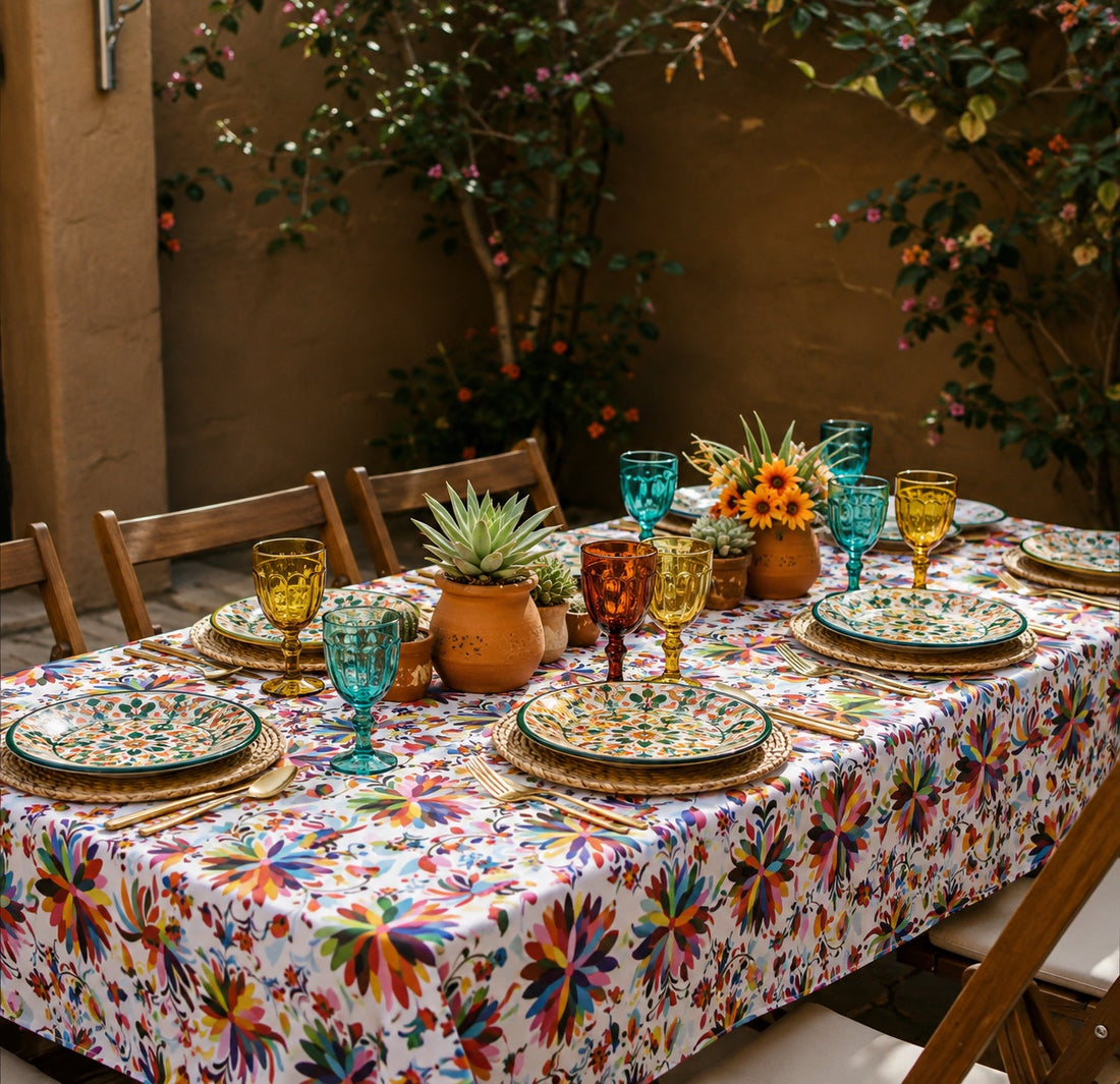 MRECEXT-MEXC: Mantel rectangular Mexicano color