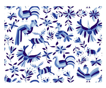 IRECV-MEXA TEJIDO DE VINIL RECTANGULAR Mexicano azul