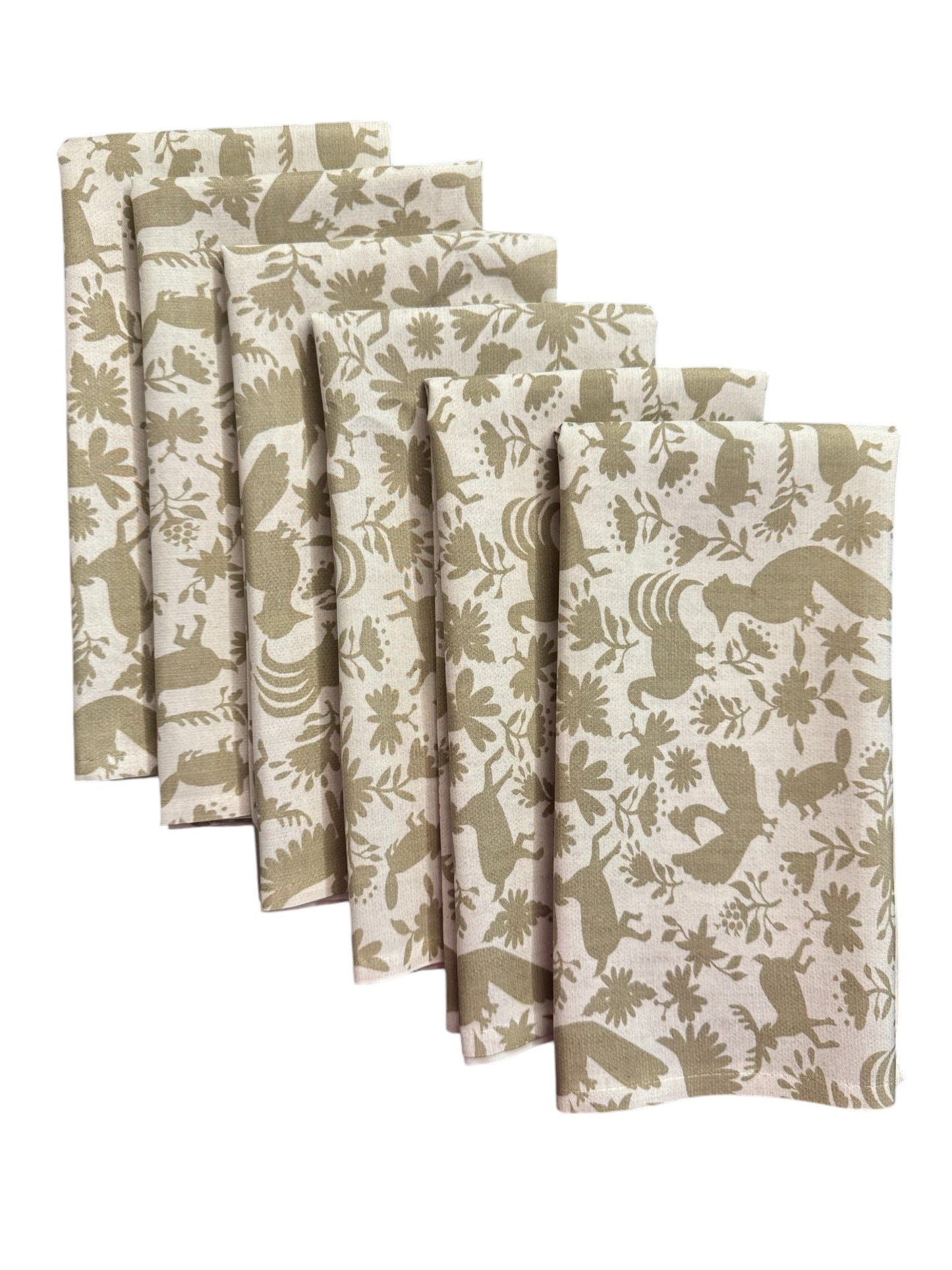 set de 6 servilletas mexicano olivo 6SN-MEXOLI