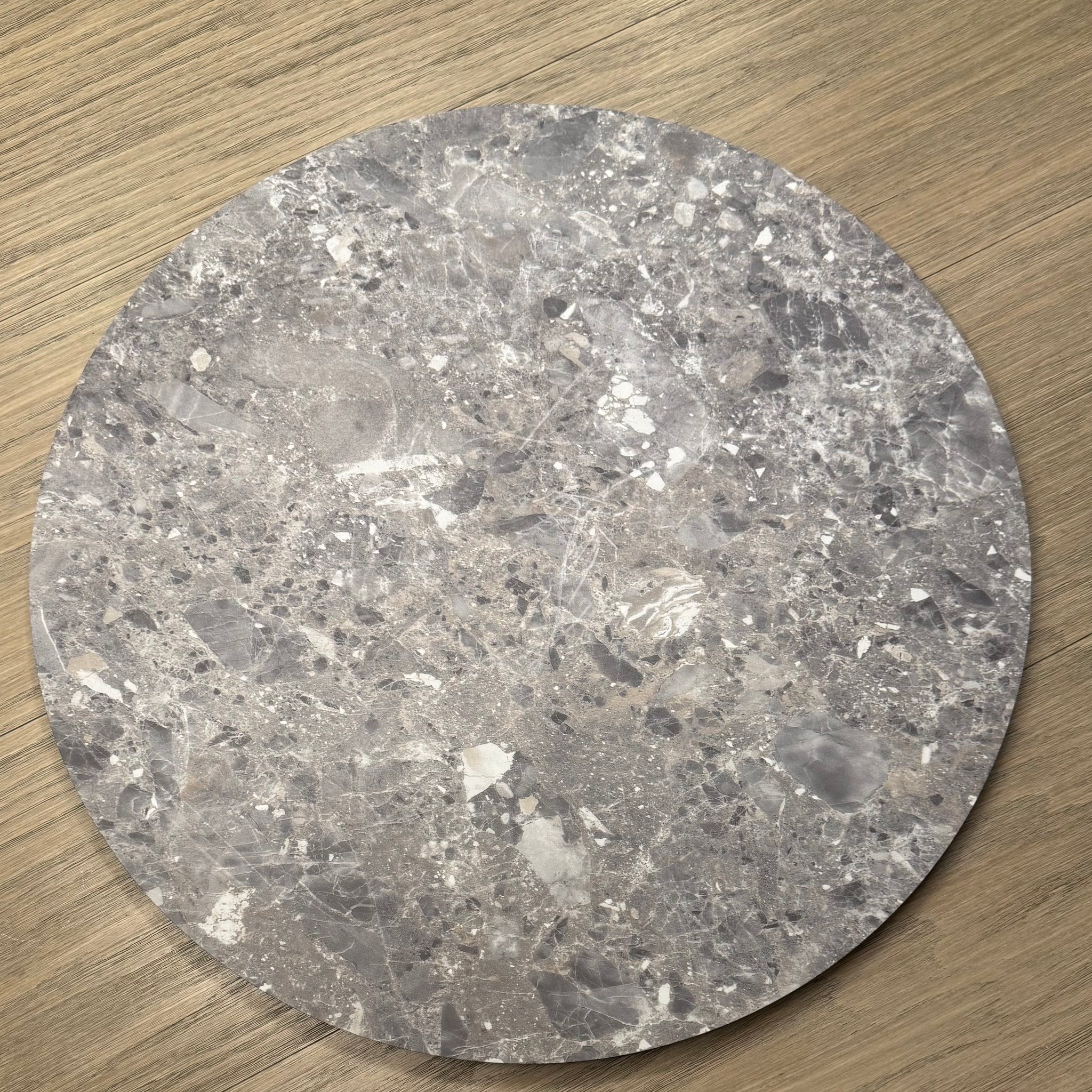 LS-PIEDRAGRIS  Lazy Susan madera color piedra gris
