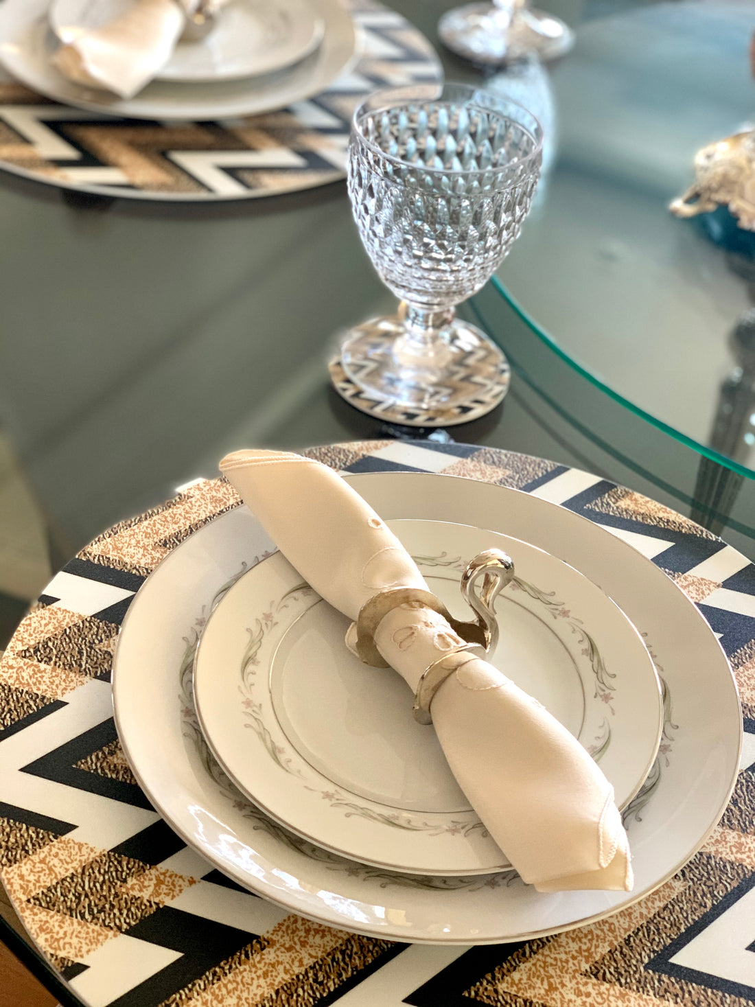 set de 6 servilletas beige  6S-BEIGE