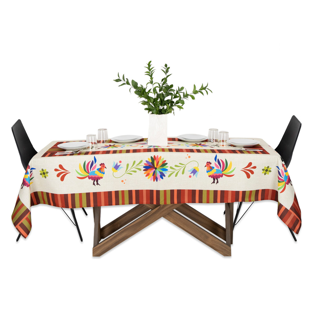 MRECEXT-MEXLINDO: Mantel rectangular Mexico Lindo