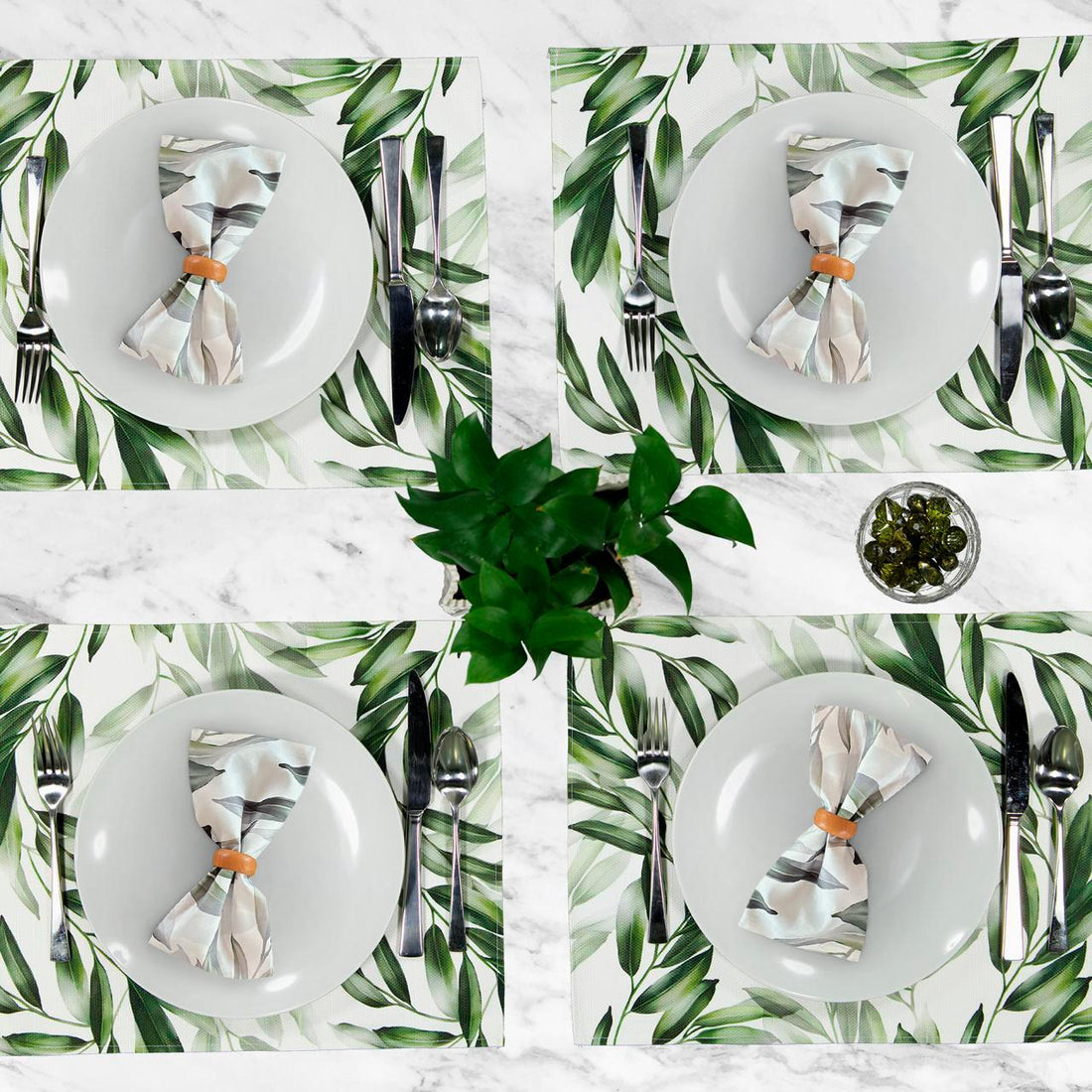 set de 6 servilletas mexicano terracota 6S-HOJAS