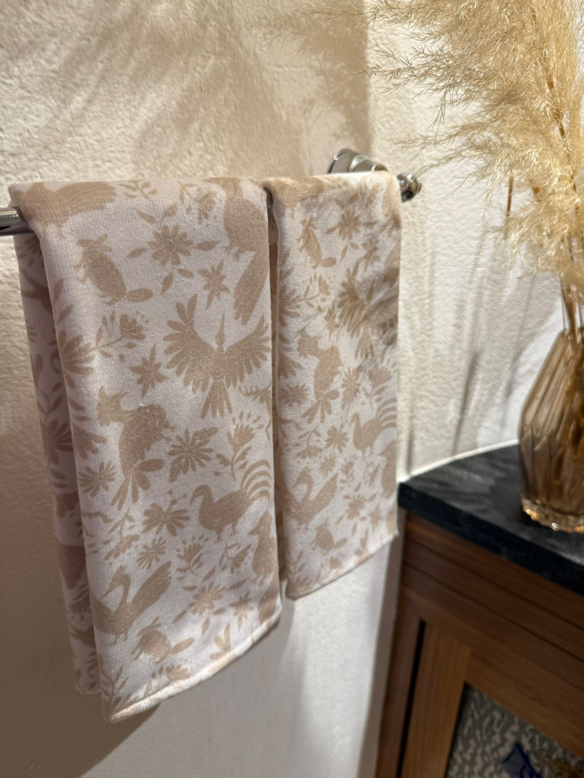 2TC-MEXBEIGE Set de 2 toallas de cocina mexicano beige