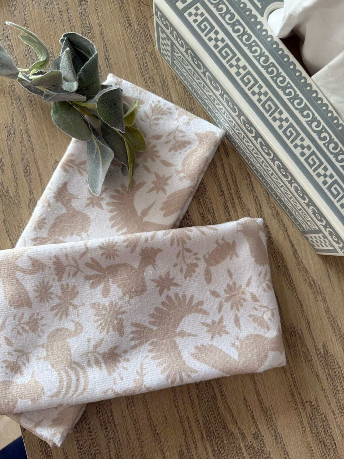 2TC-MEXBEIGE Set de 2 toallas de cocina mexicano beige