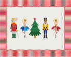 MRECT-FIESTANAV Individual de tela fiesta navidad (Sets de 4)