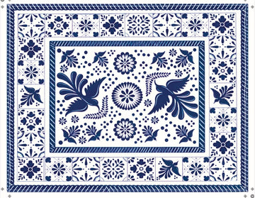 4IRECV-CER TEJIDO DE VINIL RECTANGULAR Ceramica (set de 4)