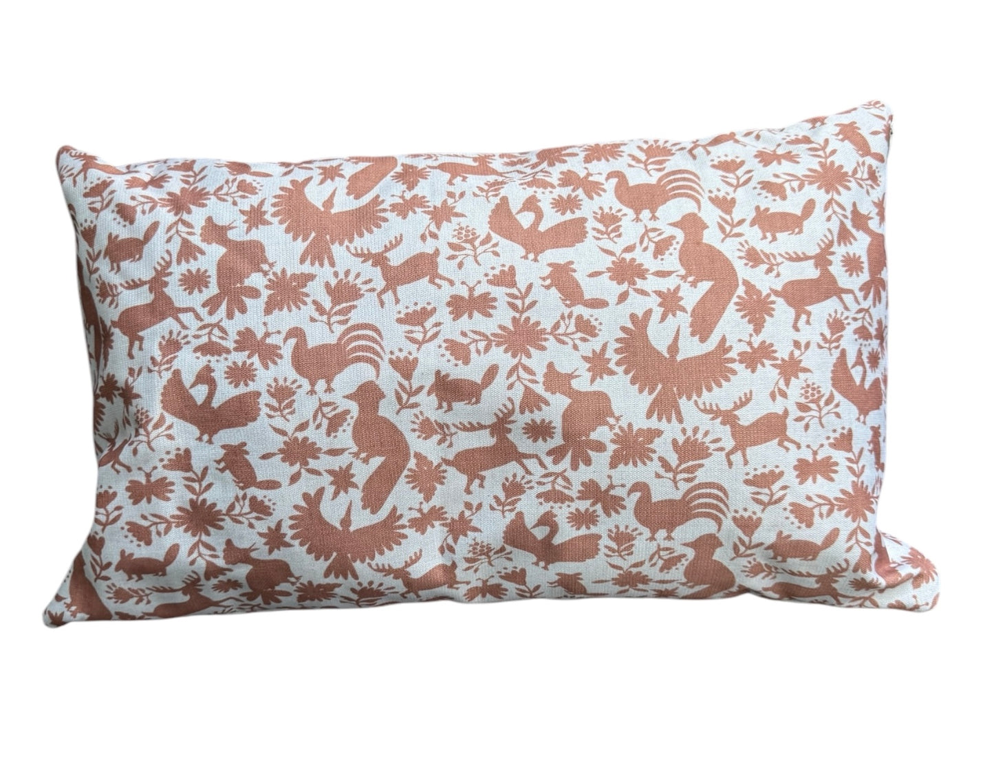 CE-MEXTERR Cojín para exterior mexicano terracota. Tamaño 35cm X 50cm
