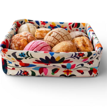 Canasta rectangular mexicano color