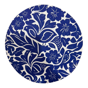 IRV-ATEAZUL TEJIDO DE VINIL REDONDO Atelier azul (SET DE 4)