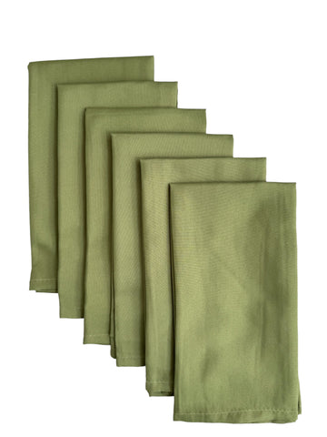 set de 6 servilletas olivo  6S-OLI