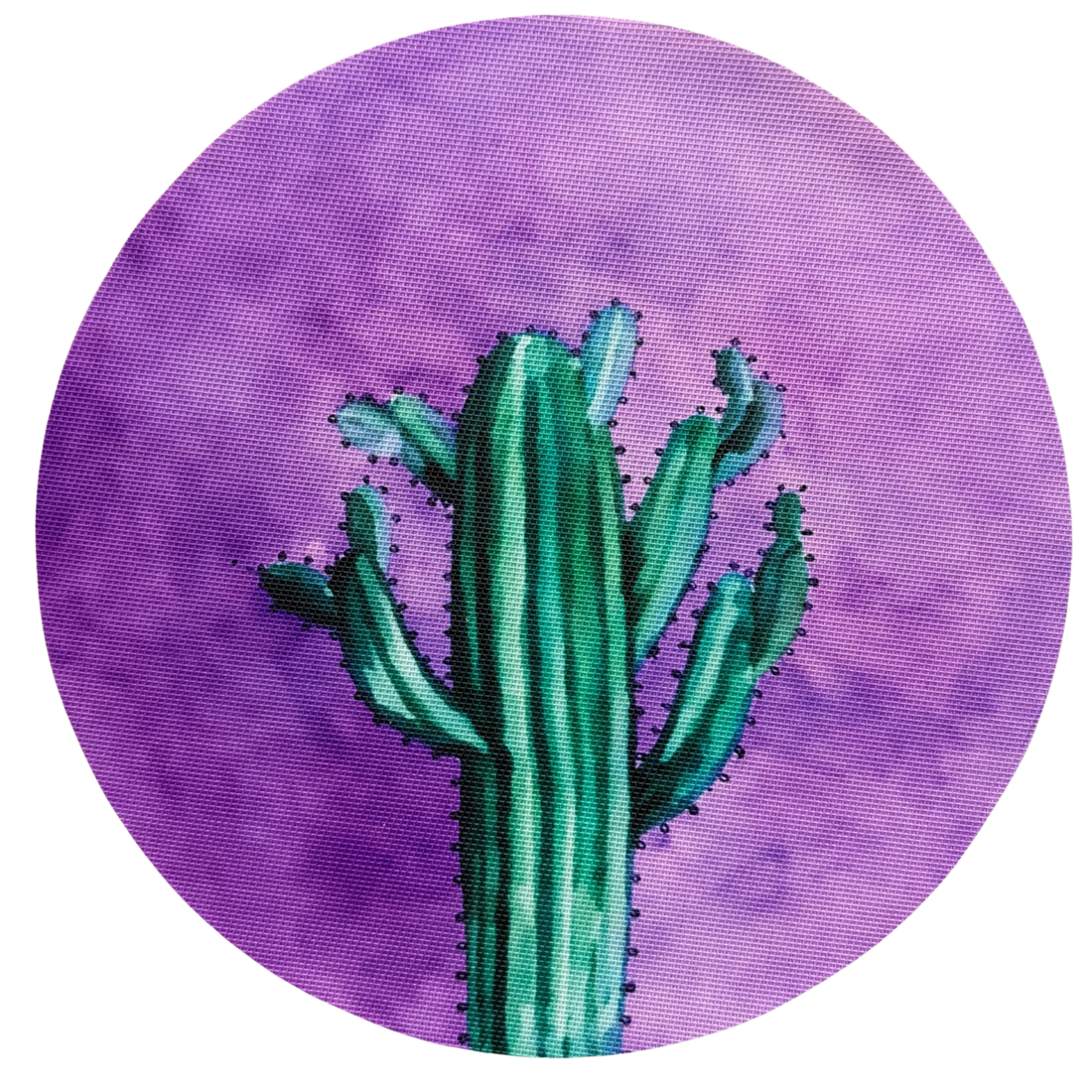 4IRV-CAC TEJIDO DE VINIL REDONDO set de 4 cactus (SET DE 4)