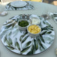 LS-HOJAS  Lazy Susan hojas verdes  Tamaño 48cm diámetro