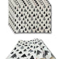 MANTEL Individual rectangular tela arboles negros (SET DE 6)