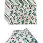 Mantel individual rectangular ramas (SET DE 4) navidad