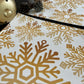 CMN-COPDOR Camino de mesa navidad copos dorados