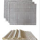 MRECT-DISBEIGE: Mantel individual tela diseño beige (set de 4)