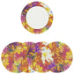 MR-FLOR: Mantel individual redondo PVC Flores