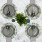 MR-GEOGRIS: Mantel individual redondo PVC Geométrico gris