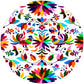 MR-MEXAC: Mantel individual redondo PVC Mexicano color