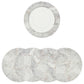 MR-MGRIS: Mantel individual redondo PVC Mármol gris