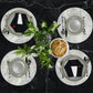MR-MGRIS: Mantel individual redondo PVC Mármol gris