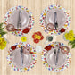 MR-PAJMEX: Mantel individual redondo PVC Pájaro color