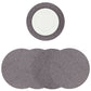 MR-TERRN: Mantel individual redondo PVC Terrazo negro