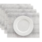 MREC-DEGRA: Mantel individual  rectangular PVC Degradado gris