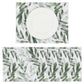 MREC-HOJAS: Mantel Individual rectangular PVC Hojas verdes