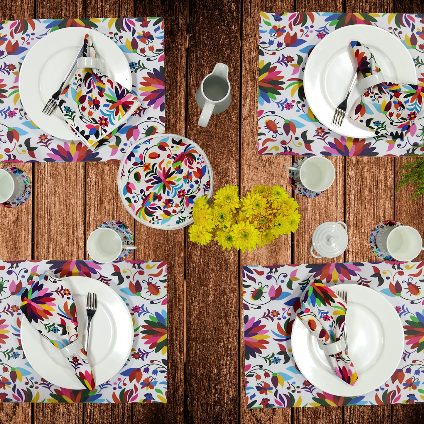 MREC-MEXC: Mantel individual rectangular PVC Mexicano color